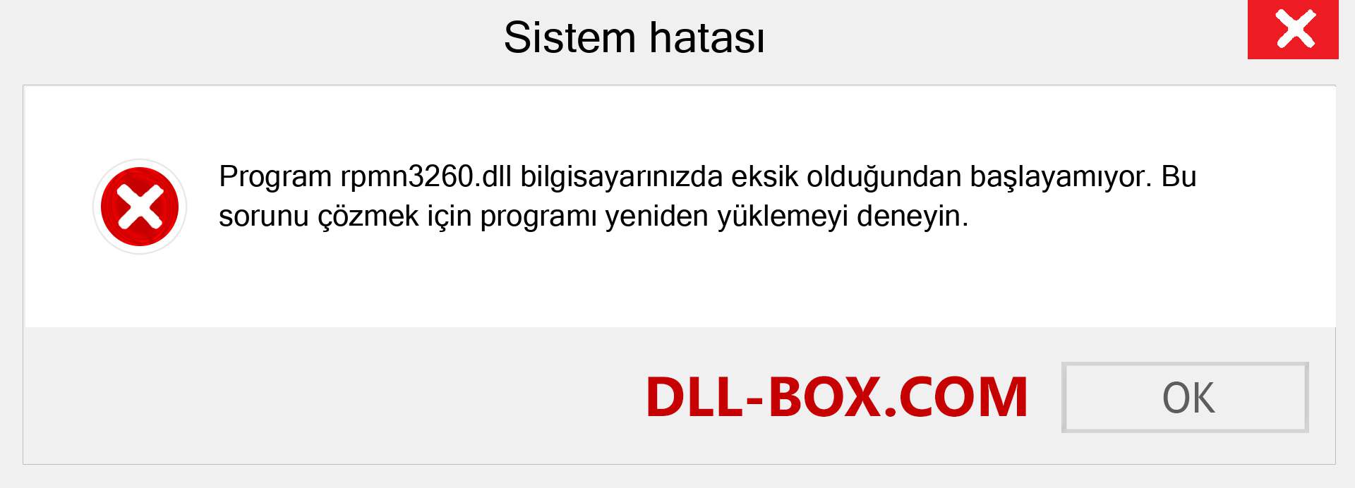 rpmn3260.dll dosyası eksik mi? Windows 7, 8, 10 için İndirin - Windows'ta rpmn3260 dll Eksik Hatasını Düzeltin, fotoğraflar, resimler